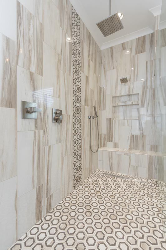 tile shower