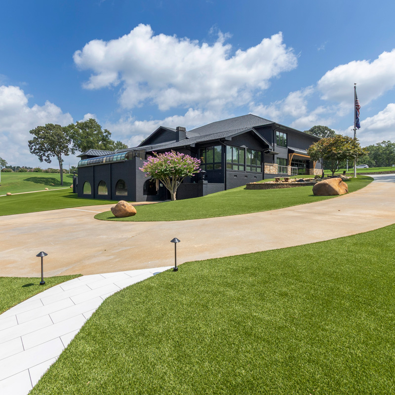 long driveway to a home