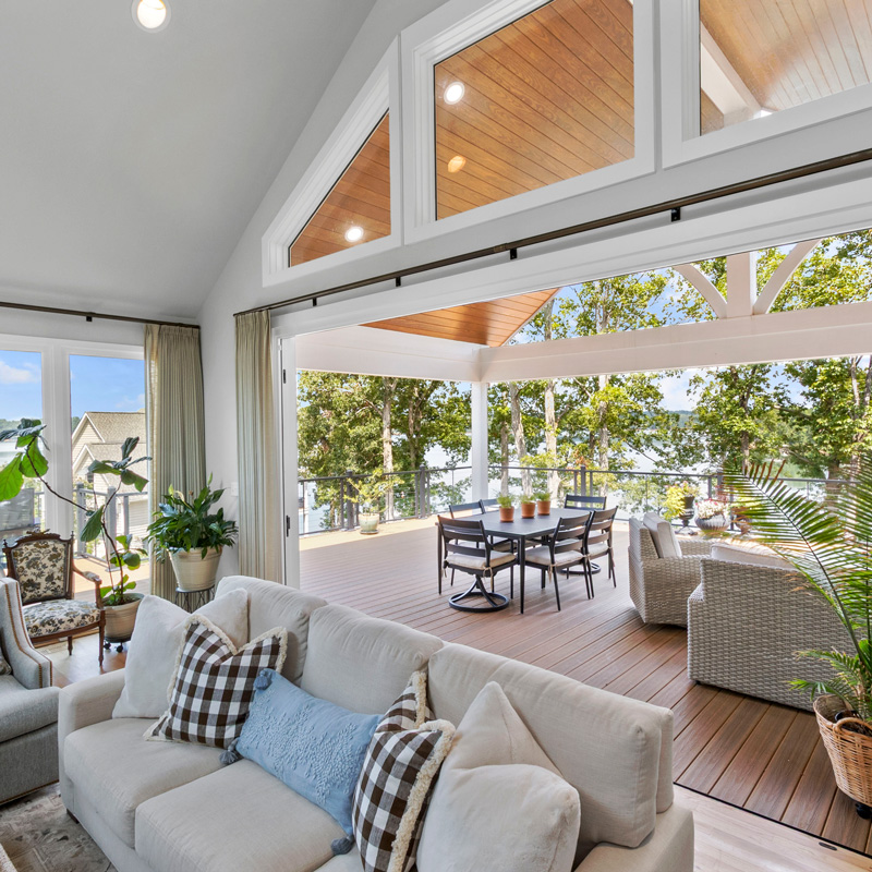 covered porch with seating