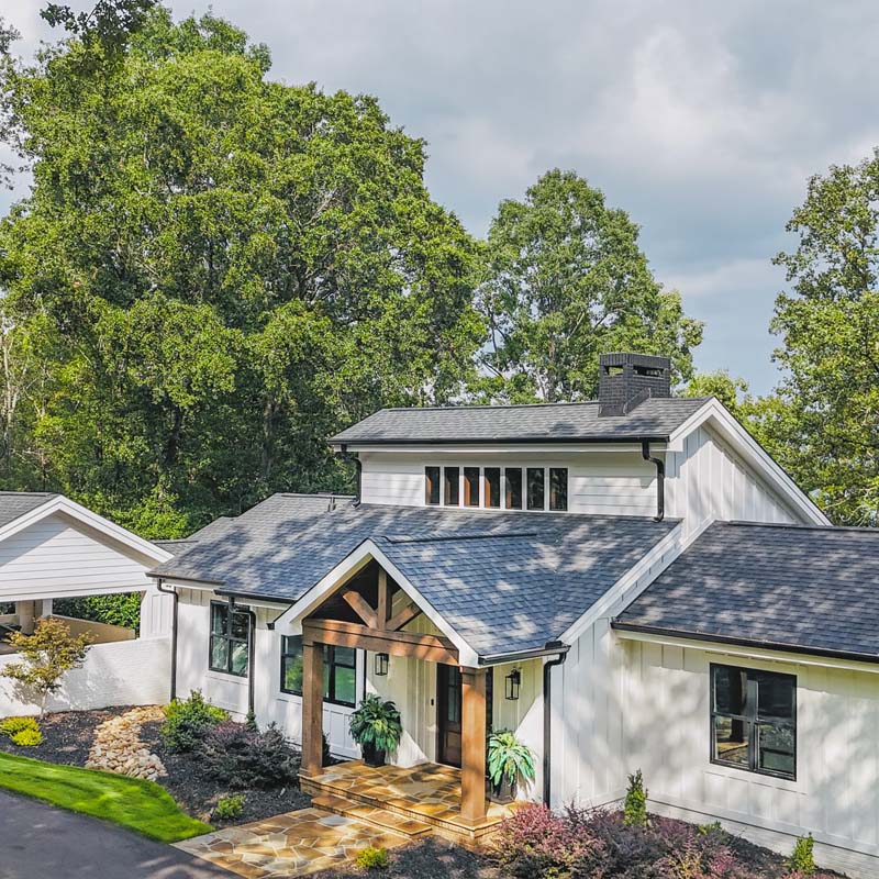 Driftwood Haven front of house by Mosteller Construction